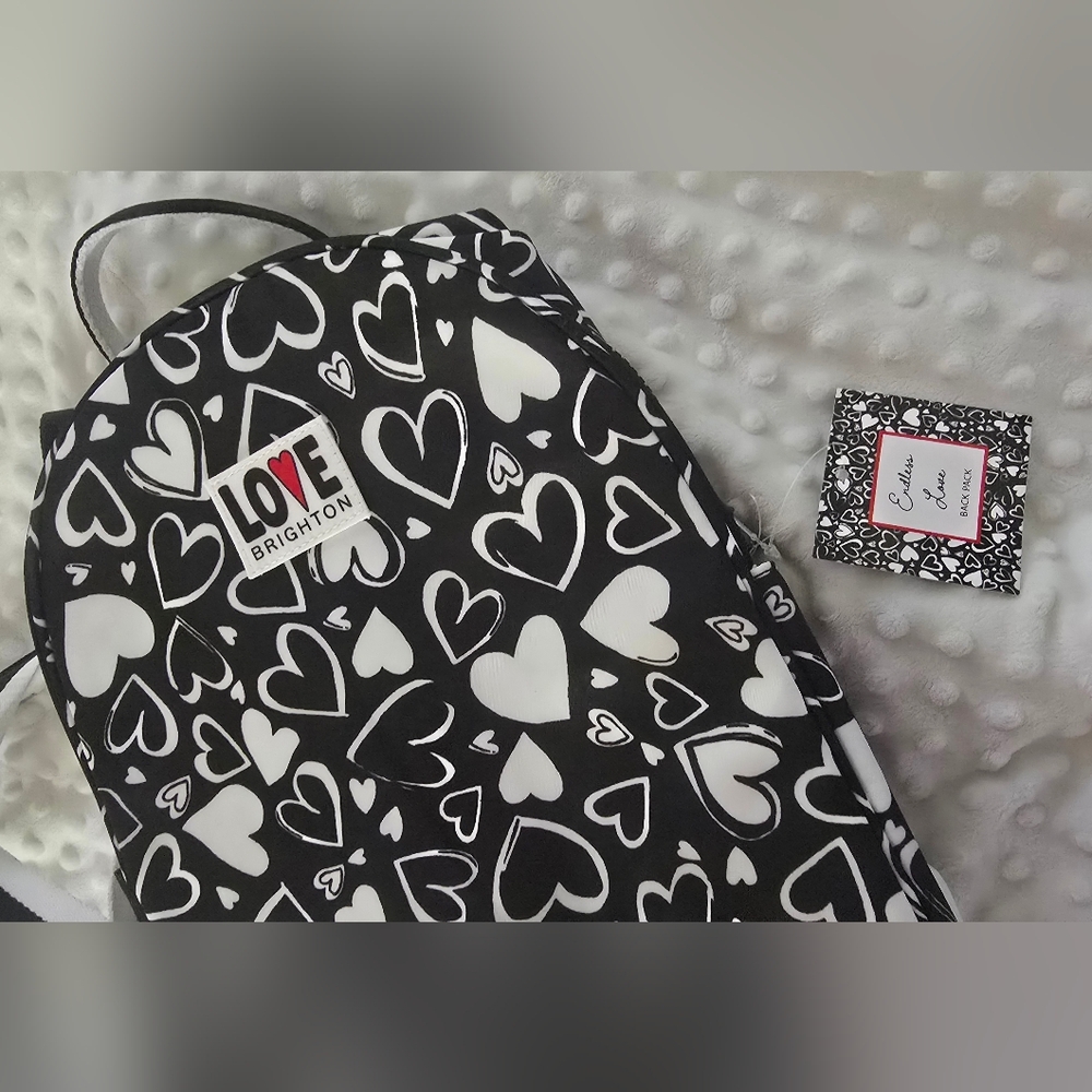 Brighton Love Heart Pattern Backpack - Picture 2 of 4